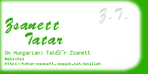 zsanett tatar business card